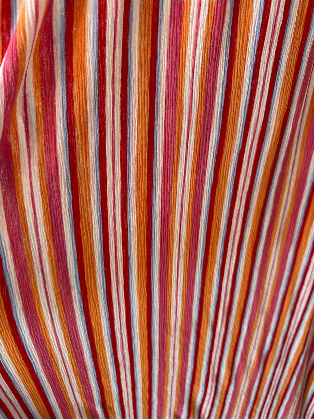 Striped Twist-Front Maxi Dress in Red & Pink - Picture 4 of 5